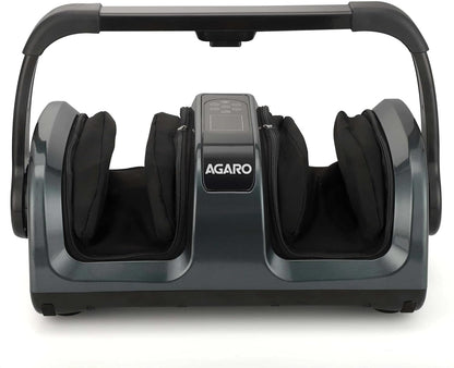 AGARO Royal Air Compression Foot Massager with Shiatsu Kneading, Rolling & Heat | Remote Control | Improves Blood Circulation & Relieves Foot Pain | FREE AGARO Lint Remover Worth ₹699