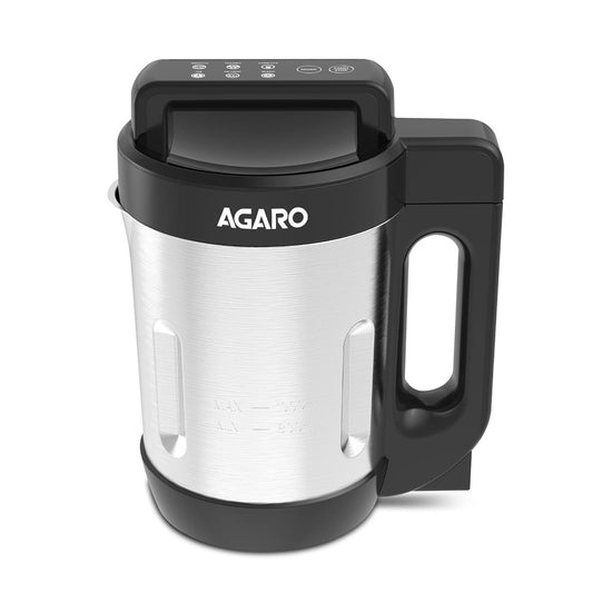AGARO Elite Soup Maker 1L | Automatic Heating + Blending | 6 Preset Functions | Copper Motor | Stainless Steel Blades
