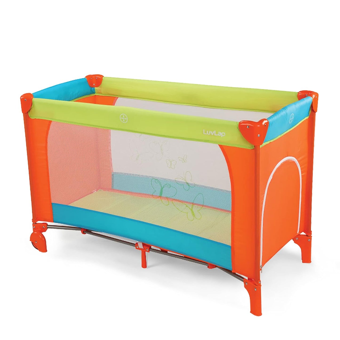LuvLap Sunshine Baby Playpen & Folding Baby Bed Cum Cot | Convertible Baby Playard | FREE LuvLap Double Walled Steel Body Straw Sipper | Free Delivery