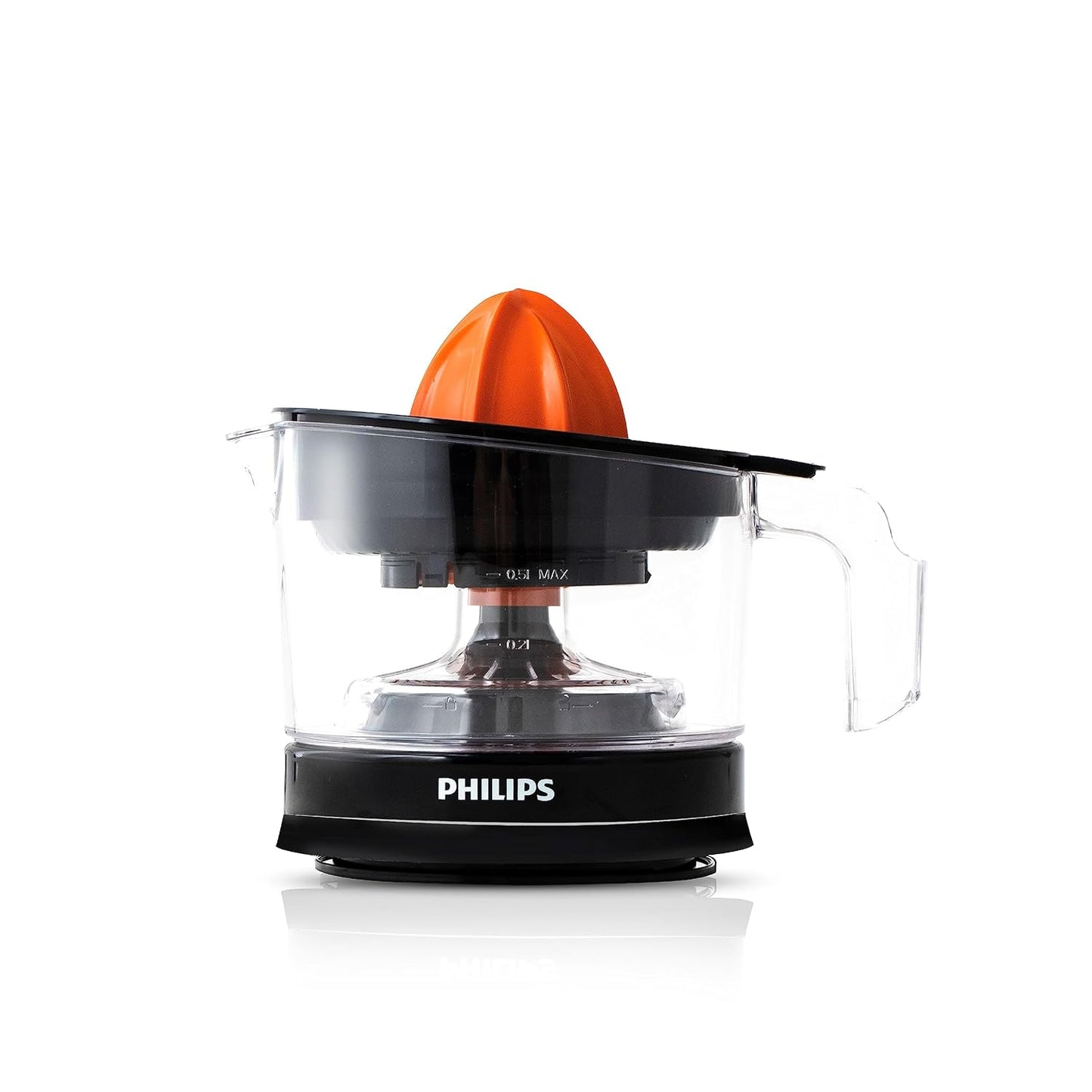 Philips Citrus Press Juicer HR2788/00 (Black & Transparent) | Compact & Easy Juicing