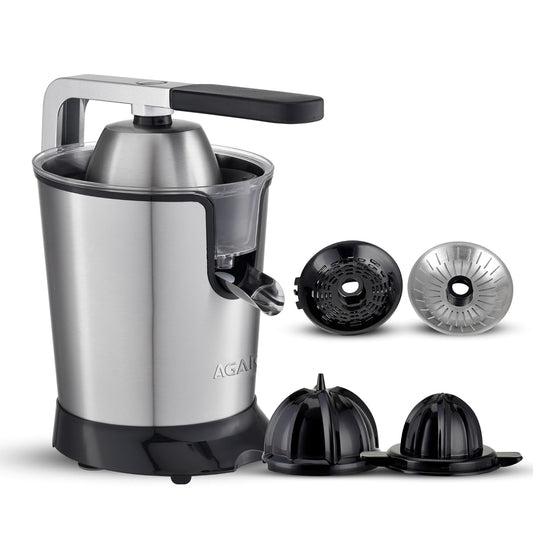🔥 Limited Time Offer | AGARO Regency 350W Electric Citrus Juicer with 650ML Capacity, AC Copper Motor, Pulp Regulator & Dual Cones – Stainless Steel Juicer for Orange, Lemon & All Citrus Fruits | 🎁 FREE Electric Kettle Worth ₹999 Included