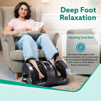 AGARO Grand Shiatsu Foot Massager with Deep Kneading Function for Muscle Relief & Blood Circulation (Black) + FREE AGARO Lint Remover | Corded Electric | FREE Delivery