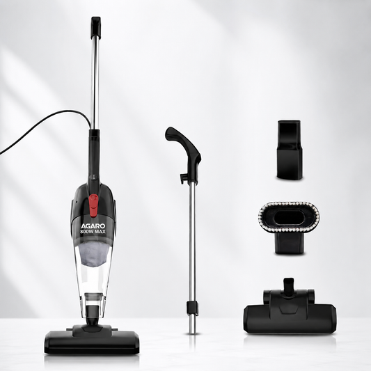 A AGARO Regal Plus 2-in-1 Upright Vacuum Cleaner 800W | Powerful 6.5kPa Suction | Handheld & Stick Vacuum for Home Cleaning | Bagless Design | FREE Electric Kettle Worth ₹999 🎁