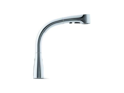 KOHLER Elate Pull-Out Kitchen Faucet with Chrome Finish | Premium Pull-Out Sink Tap for Modern Kitchens | Single Handle Kitchen Mixer