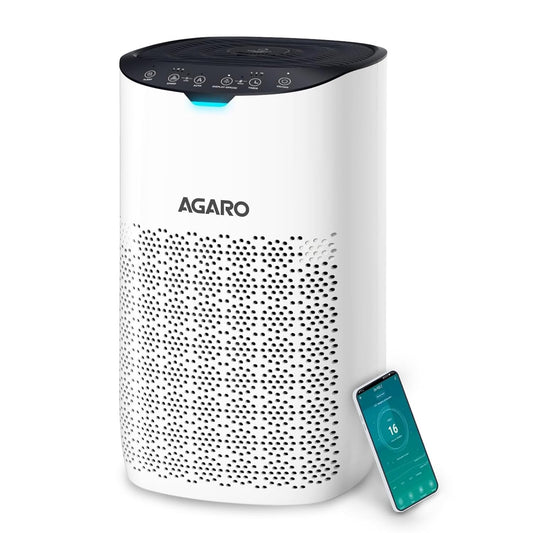 AGARO Royal Air Purifier H13 HEPA | Removes 99.99% Pollutants, PM0.1, Virus & Bacteria | 4 Stage Filtration | CADR 300 m³/hr