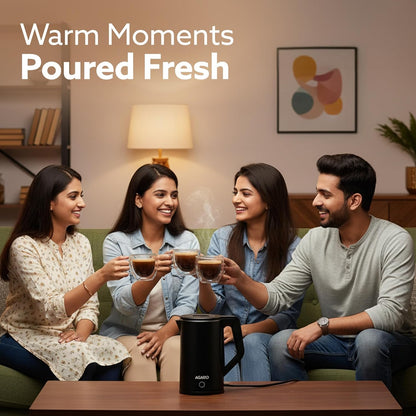 AGARO A New  Elegant Electric Kettle 1.8L | 1500W Fast Boil Stainless Steel Water Heater | Buy 1 Get 1 Free