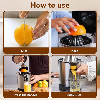 🔥 Limited Time Offer | AGARO Regency 350W Electric Citrus Juicer with 650ML Capacity, AC Copper Motor, Pulp Regulator & Dual Cones – Stainless Steel Juicer for Orange, Lemon & All Citrus Fruits | 🎁 FREE Electric Kettle Worth ₹999 Included