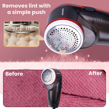 AGARO Elite Electric Lint Remover with Cord | Fabric Pill & Burr Remover for Sweaters, Blankets, Jackets, Carpets & Curtains