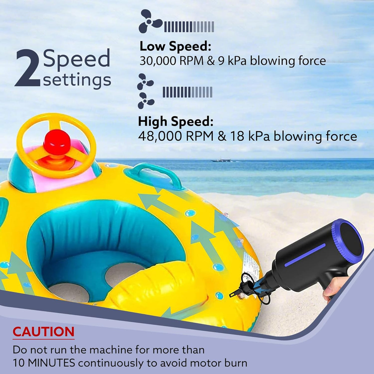 AGARO Compressed Air Duster AD1719 | 48,000 RPM Electric Air Blower for PC, Laptop, Car, Home & Office | Rechargeable Dust Cleaner