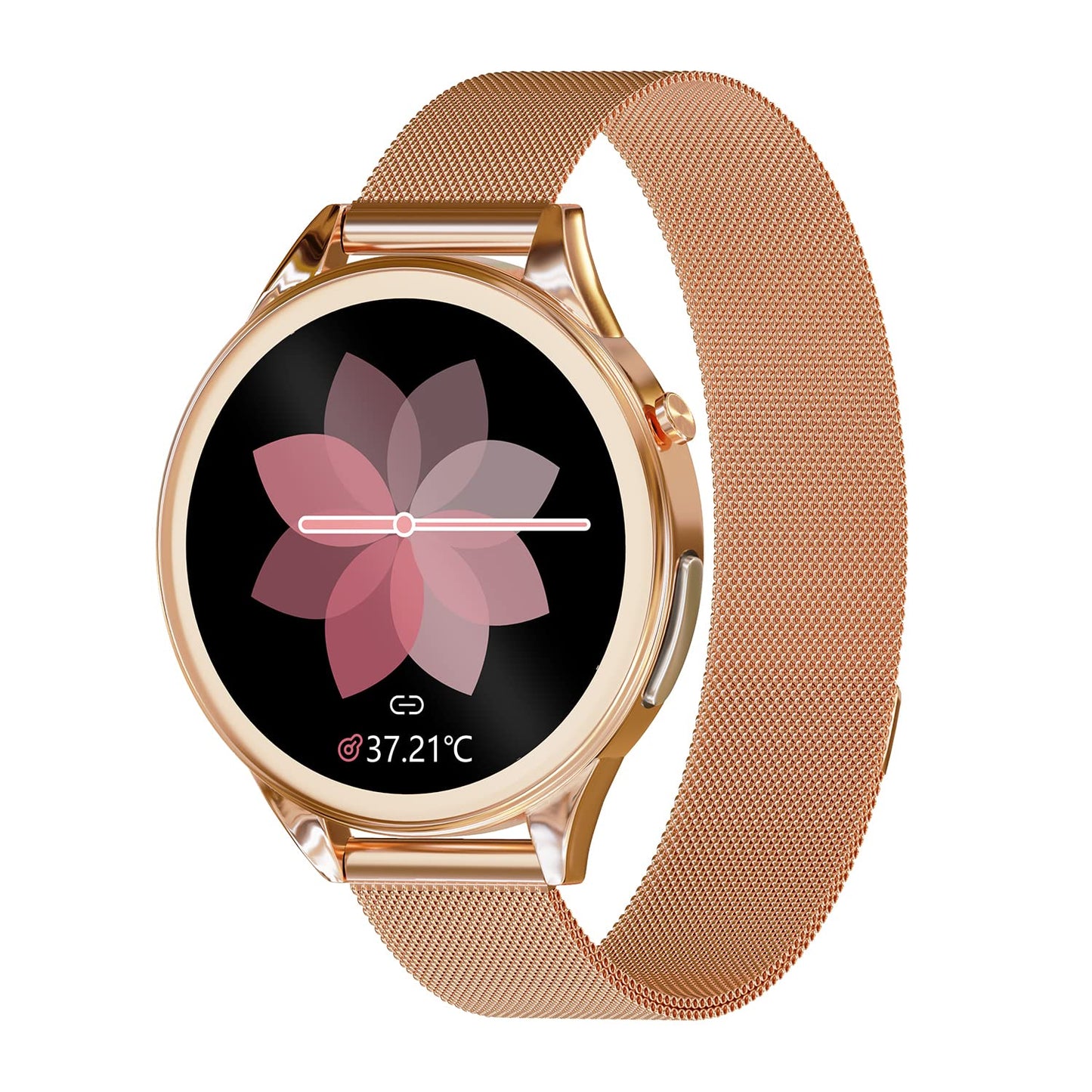 Vibez Xena Smartwatch for Women – Gold | HD Display, ECG+PPG, SpO₂, Heart Rate, IP68 | 10 Days Battery + BUY 1 GET 1 AirPods FREE (Worth ₹799)