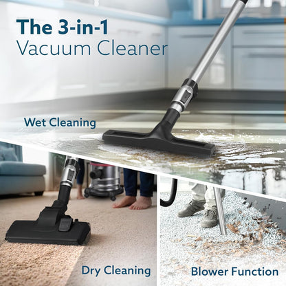 AGARO Ace 1600W Wet & Dry Vacuum Cleaner | 21.5 kPa Suction | 21L Tank | Blower Function | Heavy Duty Home Cleaning Machine