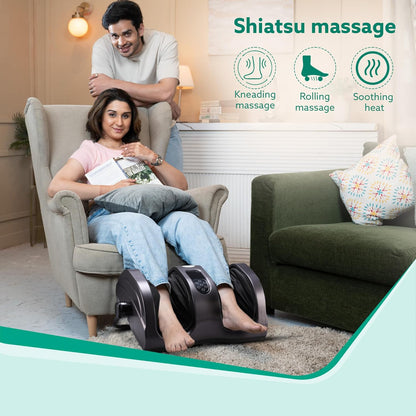 AGARO Grand Shiatsu Foot Massager with Deep Kneading Function for Muscle Relief & Blood Circulation (Black) + FREE AGARO Lint Remover | Corded Electric | FREE Delivery
