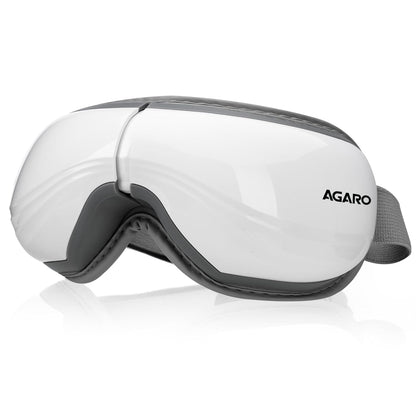 AGARO Supreme Eye Massager | Heat Therapy, Air Compression, Bluetooth Music | 5 Modes | Foldable Eye Relaxation Device