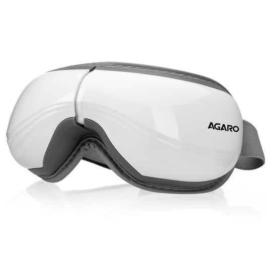 AGARO Supreme Eye Massager | Heat Therapy, Air Compression, Bluetooth Music | 5 Modes | Foldable Eye Relaxation Device