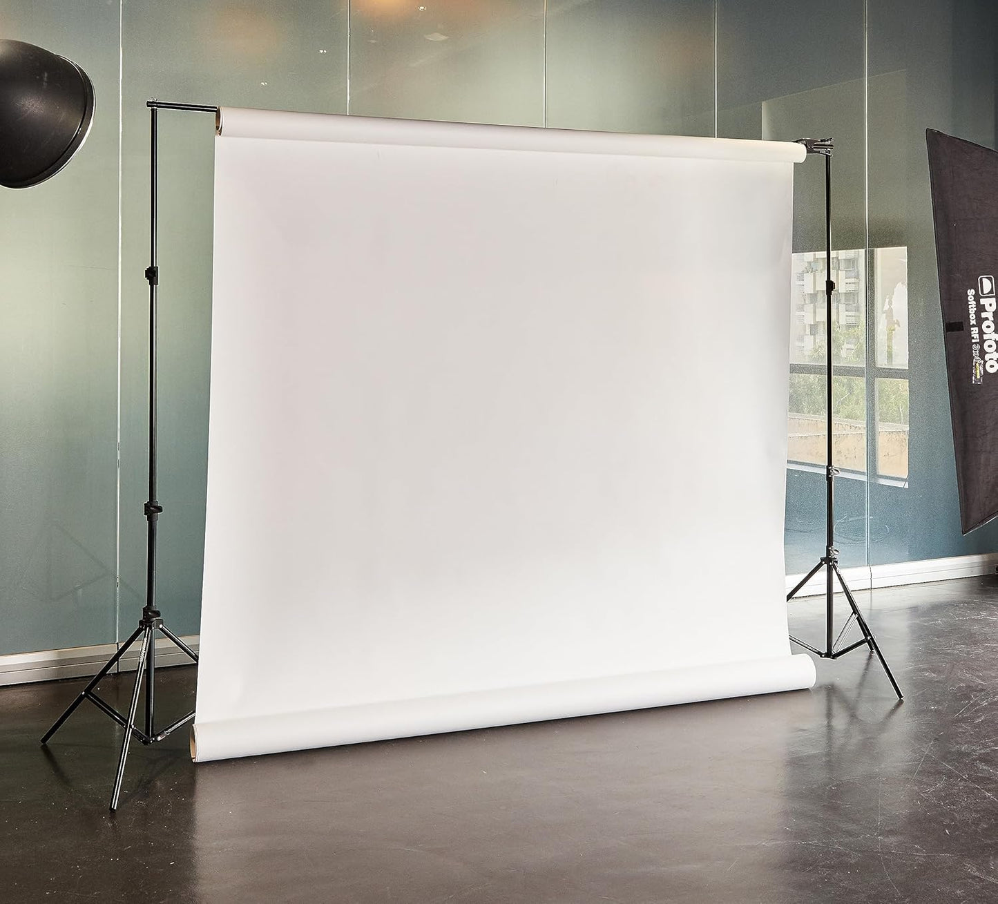 Amazon Basics 9 x 9 Feet Studio Background Stand Kit | Foldable Photography & Videography Backdrop