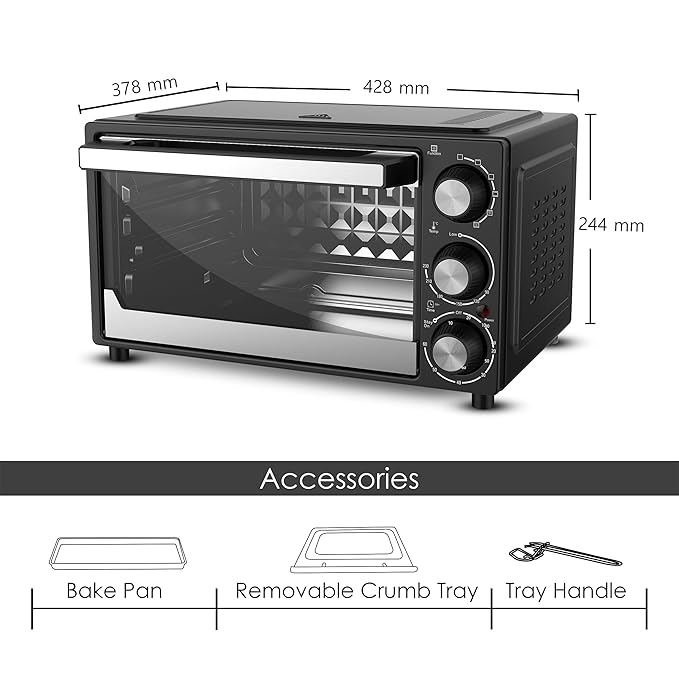 AGARO Premium Grand 21L Oven Toaster Grill | 5 Heating Modes & Convection Function + FREE Lint Remover 🔥