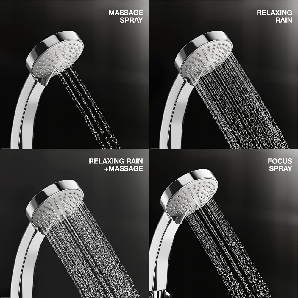 Bathroom with Kohler 12861IN-ZZ-CP ABS Hand Shower | Multi-Function Hand Shower with Hose | Premium Chrome Finish | High Pressure Water Flow | Modern Bathroom Essential | Free Delivery Available
