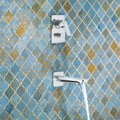 Luxury Kohler Fore Line Aqua Turbo 235 Recessed Bath and Shower Trim K-27499IN-4FP-CP | Neo-Modern Wall Mount Single Lever Diverter | Premium Recessed Bath & Shower Fitting | Minimalist Chrome Bathroom Design