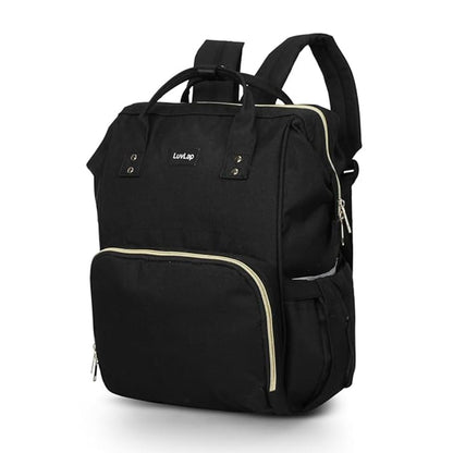 LuvLap Lily Multifunctional Waterproof  Bag 24L Large Capacity Baby Travel Backpack with 15 Pockets | Backpack & Tote | Black