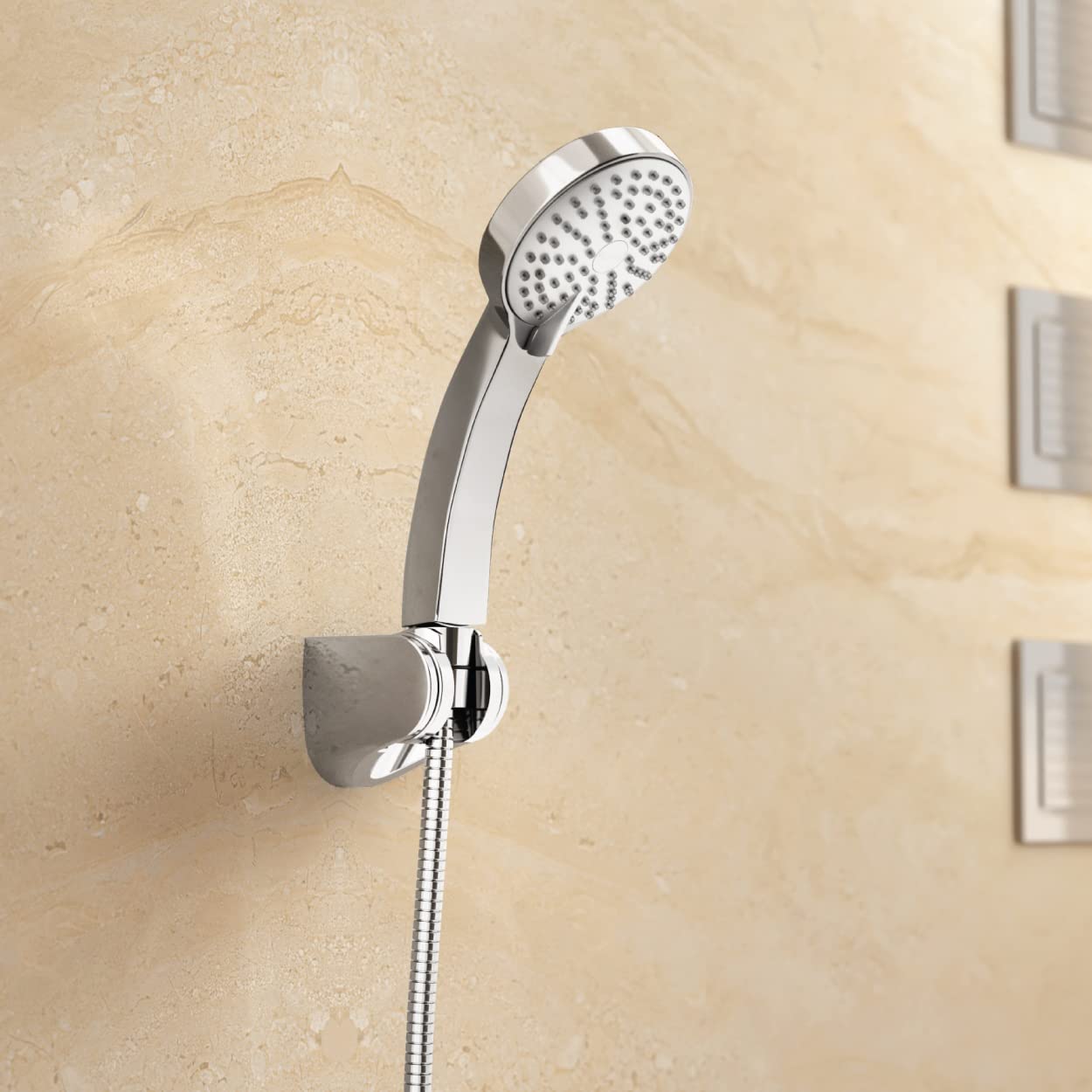 KOHLER Complementary Hand Shower Bracket | Premium Wall Mounted Shower Holder with Chrome Finish | Durable Bathroom Handshower Support Bracket