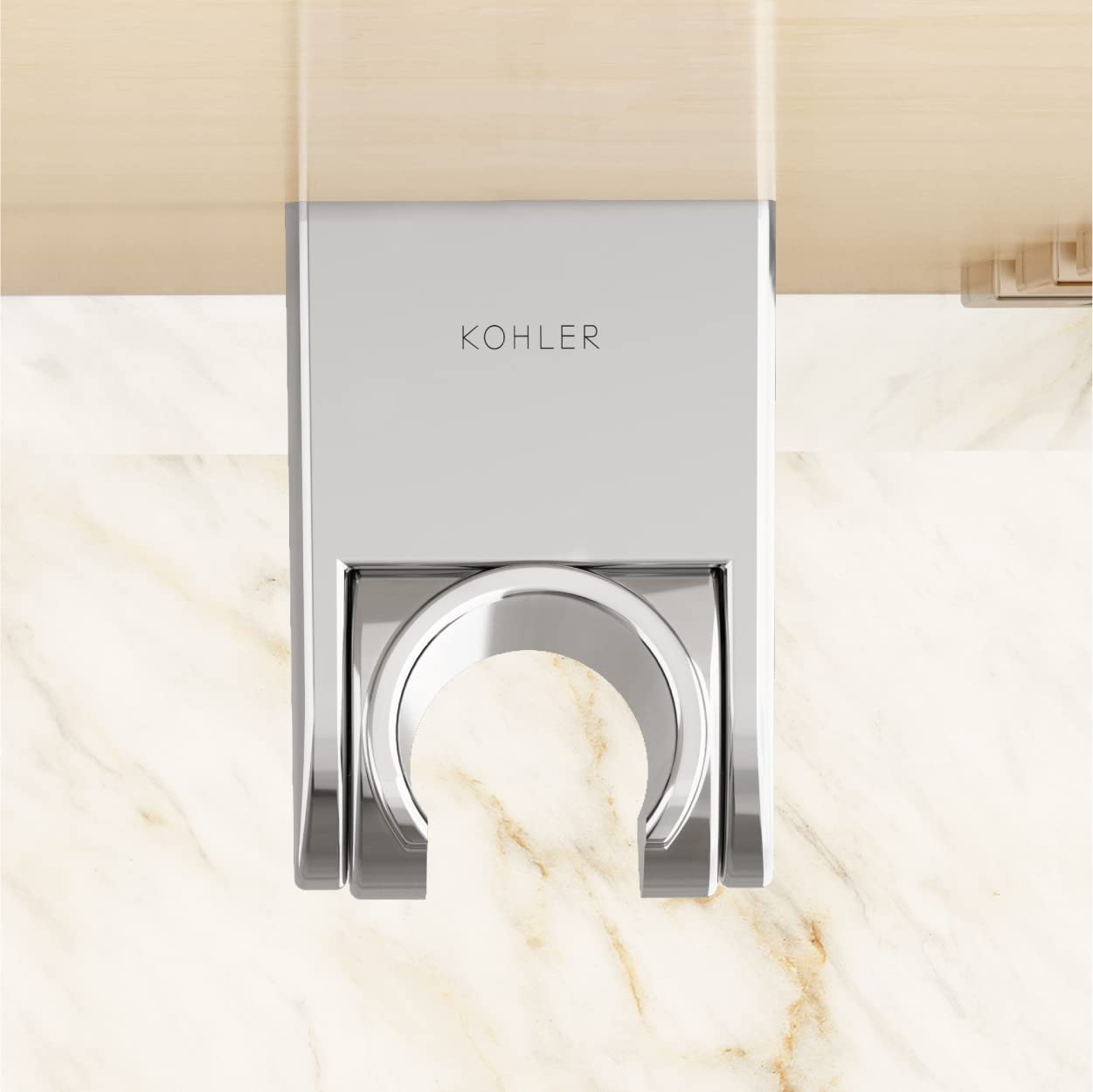 KOHLER Complementary Hand Shower Bracket | Premium Wall Mounted Shower Holder with Chrome Finish | Durable Bathroom Handshower Support Bracket