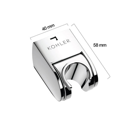 KOHLER Complementary Hand Shower Bracket | Premium Wall Mounted Shower Holder with Chrome Finish | Durable Bathroom Handshower Support Bracket