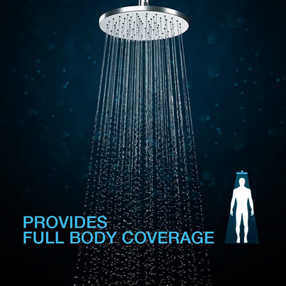 Kohler Rain Duet Ceiling Mount Shower Head – Round Overhead Rain Shower with Katalyst Air-Induction Technology & Adjustable Spray