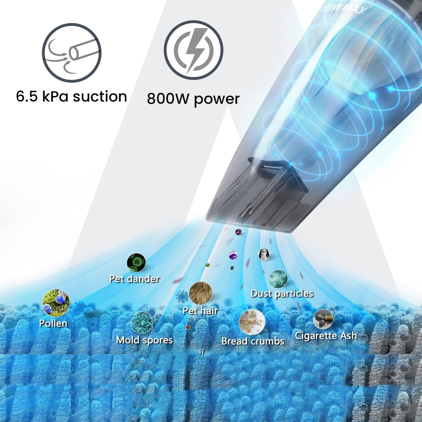 A AGARO Regal Plus 2-in-1 Upright Vacuum Cleaner 800W | Powerful 6.5kPa Suction | Handheld & Stick Vacuum for Home Cleaning | Bagless Design | FREE Electric Kettle Worth ₹999 🎁