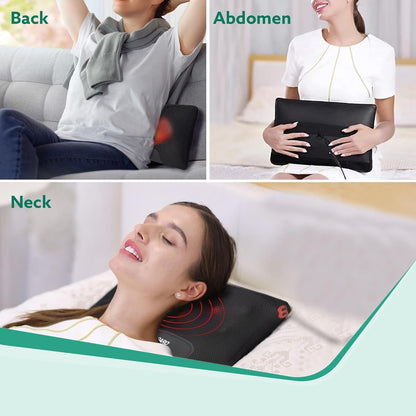 AGARO Deluxe Shiatsu Neck & Back Massager Cushion | 4 Massage Rollers with Heat Therapy | Electric Body Massager for Neck, Shoulder, Back, Waist, Legs & Foot Pain Relief