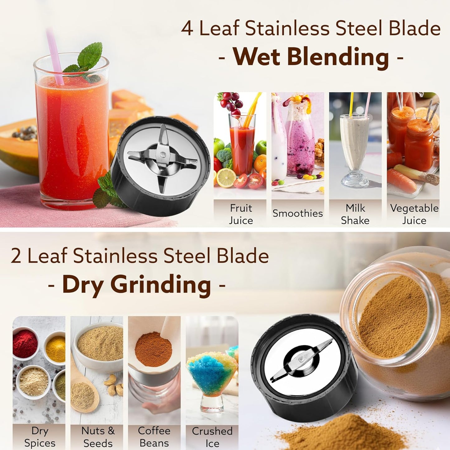 AGARO Regal Nutri Blender 400W with 3 Jars | Smoothie Maker, Juicer & Masala Grinder | 100% Copper Motor 🔥🥤