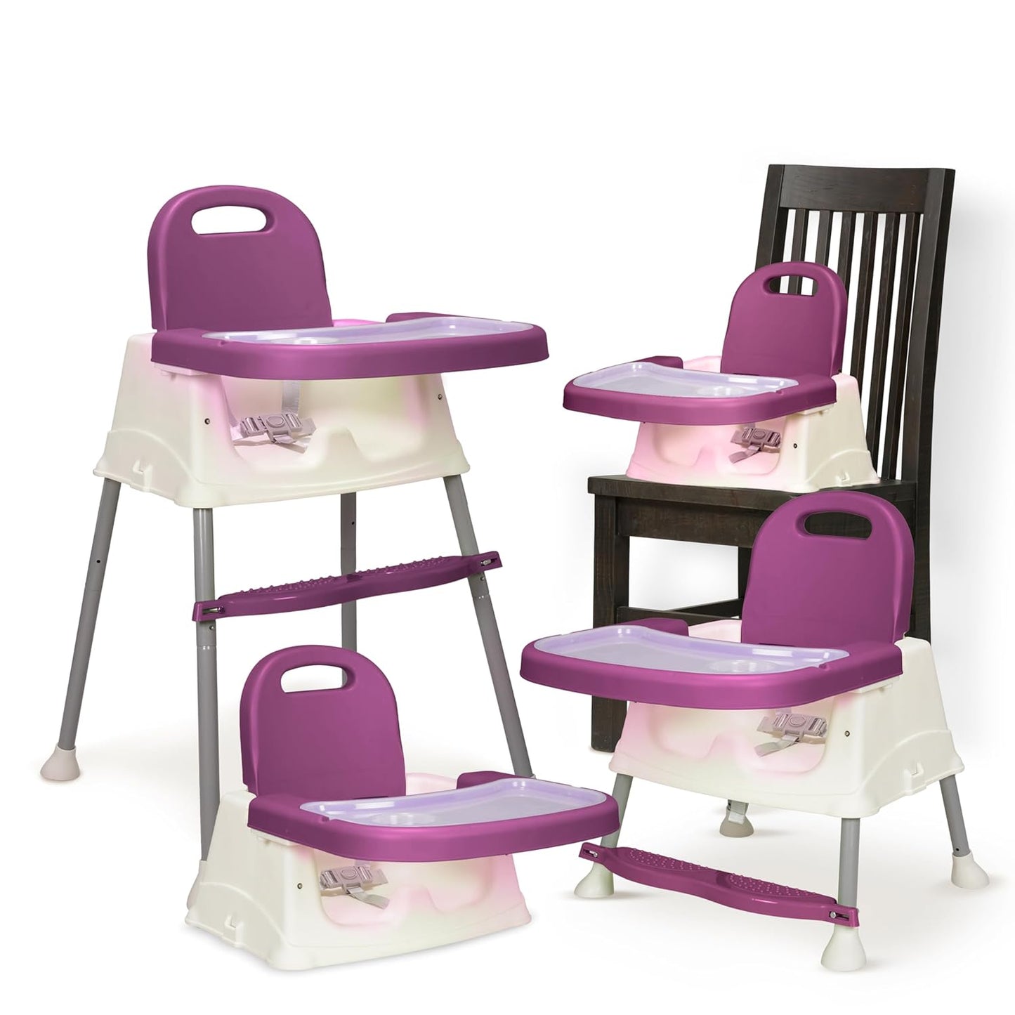 LuvLap 4-in-1 Convertible Baby High Chair (Feeding Chair) | High, Low & Booster Seat with Footrest | FREE AirPods Worth ₹499 🎁