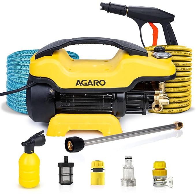 AGARO Supreme Plus Pressure Washer 2200W – 140 Bar High Power Car & Bike Washer with 8M Hose