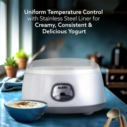 AGARO Classic Portable Yogurt Maker Machine for Home
