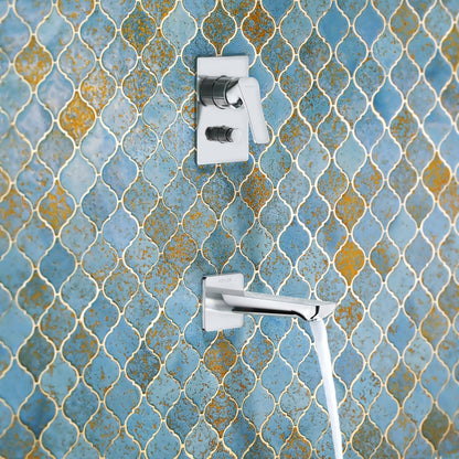Kohler Fore Tri Shower Wall Mixer Trim – Polished Chrome Recessed Shower Mixer for Modern Bathrooms