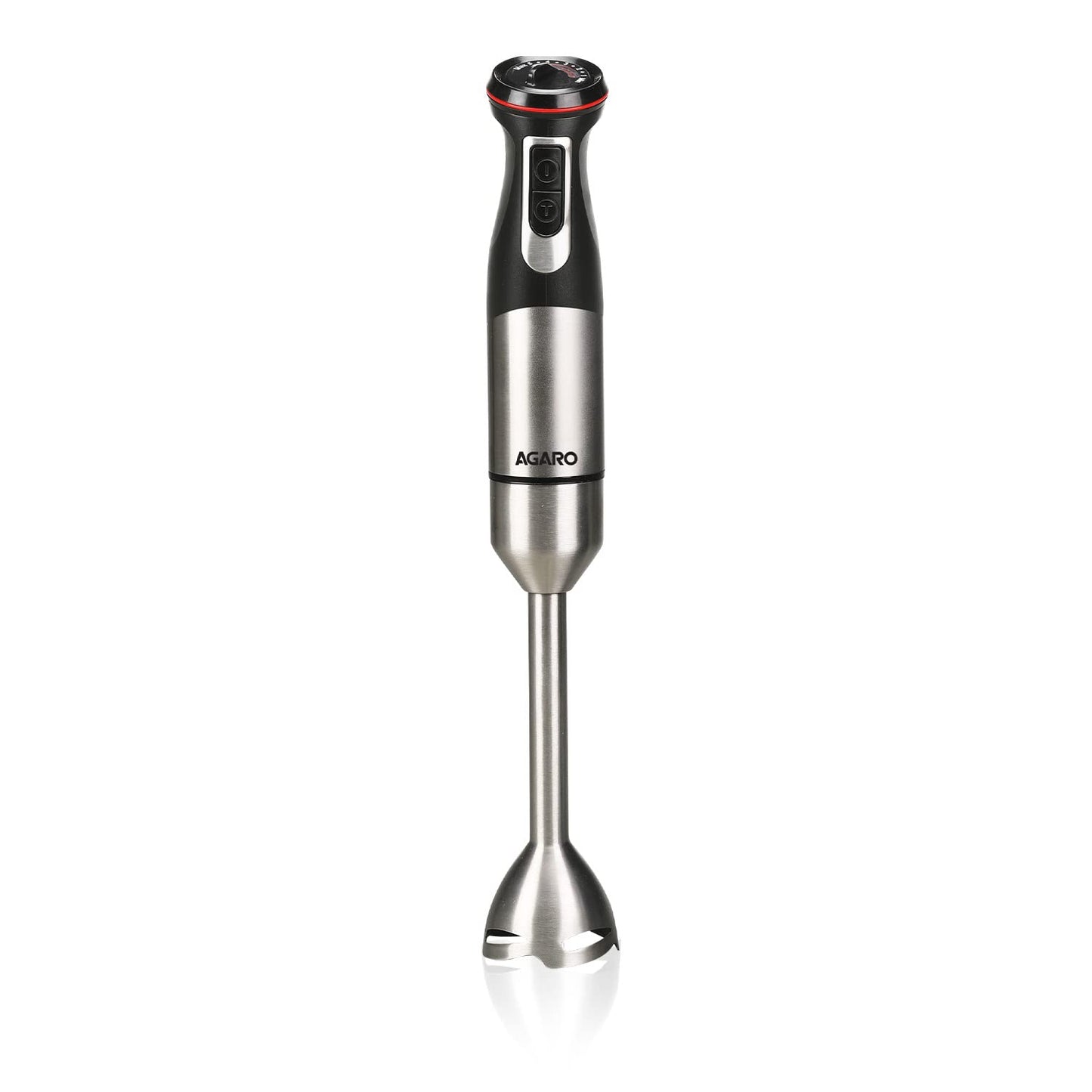 AGARO Grand 1000W Hand Blender with 2 Speed Modes & Speed Regulator – Powerful Stainless Steel Blades for Smooth Blending, Mixing & Pureeing (Black)