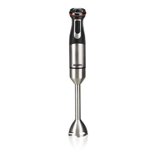 AGARO Grand 1000W Hand Blender with 2 Speed Modes & Speed Regulator – Powerful Stainless Steel Blades for Smooth Blending, Mixing & Pureeing (Black)