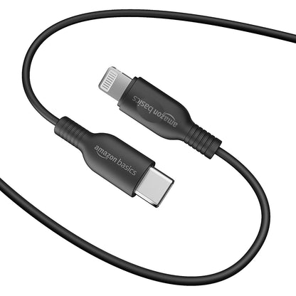 Amazon Basics USB A to Lightning Cable 1.2M – MFi Certified Nylon Braided Fast Charging Cable for iPhone 13/12/11 SeriesAmazon Basics USB A to Lightning Cable 1.2M – MFi Certified Nylon Braided Fast Charging Cable for iPhone 13/12/11 Series