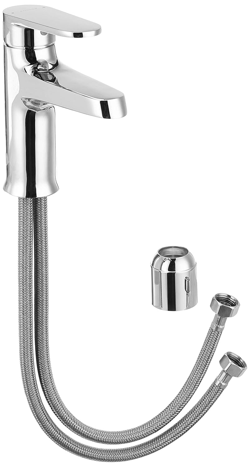 Kohler Beam Single Control Lavatory Faucet Without Drain | Premium Modern Bathroom Basin Tap in Polished Chrome