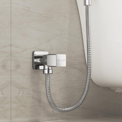 KOHLER Complementary Towel & Napkin Hanger | Premium Chrome Finish Wall Mounted Holder for Bathroom & Kitchen | Corrosion Resistant Silver Towel Rack