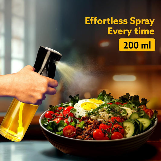 AGARO Elegant 200ML Oil Sprayer Bottle – Refillable Glass Oil Spray for Cooking, Salad, BBQ, Baking & Frying | Portable Kitchen Oil Spritzer (Brown)| 🔥 Buy 1 Get 1 FREE