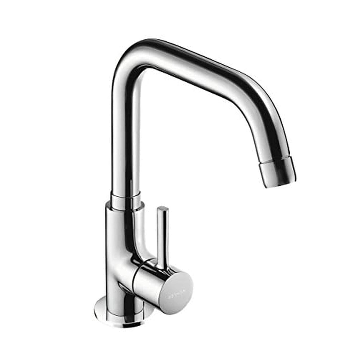 KOHLER Cuff Deck-Mount Single Handle Kitchen Faucet | Premium Cold-Only Kitchen Tap with Swivel Spout | Modern Chrome Finish Sink Faucet for Easy Reach