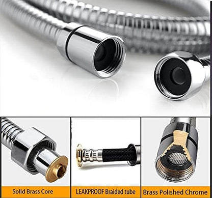 KOHLER Deco Health Faucet with Flexible Metal Hose & Holder | Premium Toilet Jet Spray for High Water Pressure | Polished Chrome Bathroom Bidet Sprayer |
