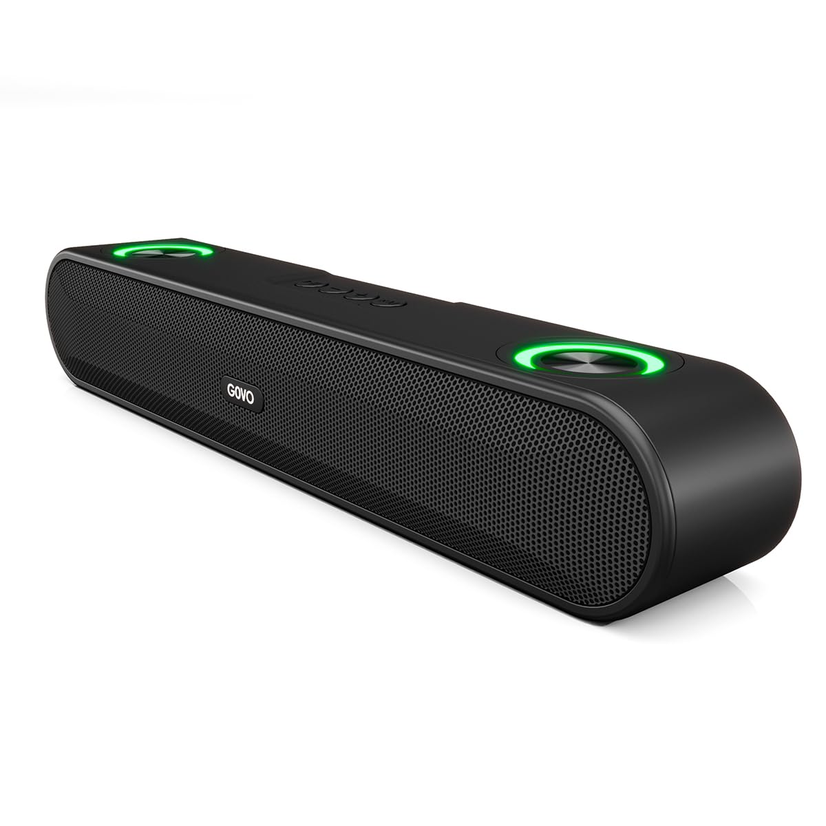 GOVO GoSurround 220 16W Bluetooth Soundbar | 2.0 Channel Wireless Speaker with 52mm Drivers, 2000mAh Battery, TWS, Bluetooth, AUX & USB | RGB LED Lights | FREE Headphones Worth ₹999 + FREE Delivery