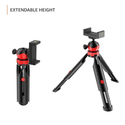 Amazon Basics Flexible Mini Tripod with Mobile Holder | 360° Ball Head | Compatible with Smartphones, GoPro & Compact Cameras | Black