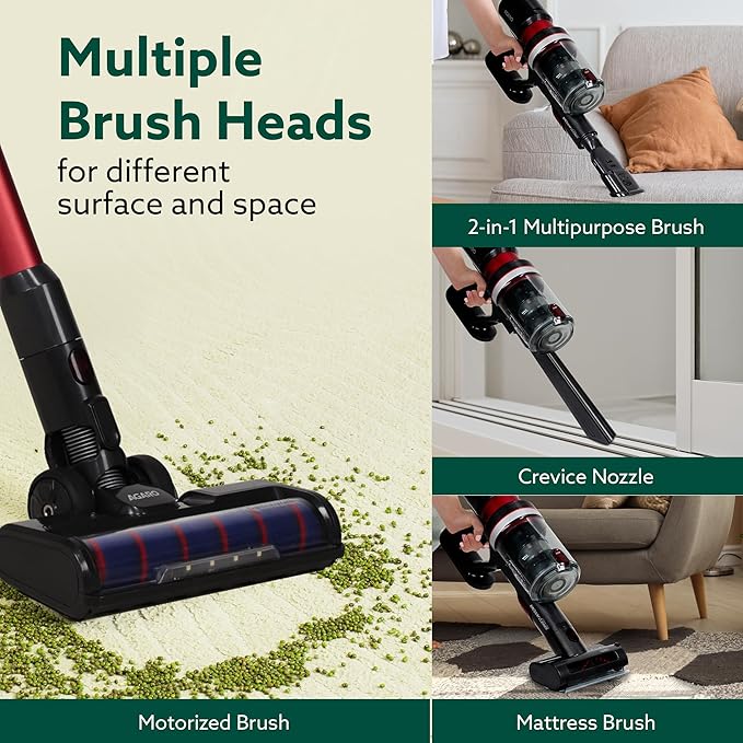 AGARO Supreme Cordless Vacuum Cleaner | 400W Brushless Motor | 25kPa Suction | 2-in-1 Stick & Handheld Vacuum