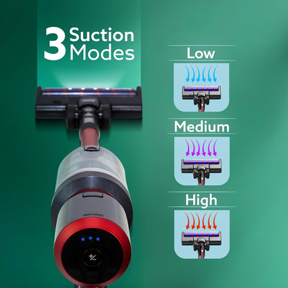 AGARO Supreme Cordless Vacuum Cleaner | 400W Brushless Motor | 25kPa Suction | 2-in-1 Stick & Handheld Vacuum