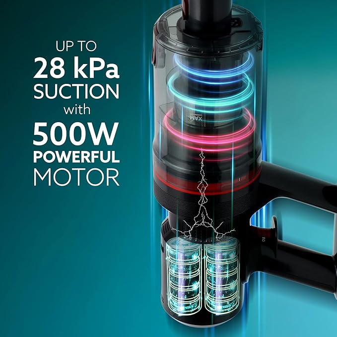 AGARO Imperial Cordless Vacuum Cleaner | 500W Brushless Motor | 28kPa Suction Power | 2-in-1 Stick & Handheld Vacuum